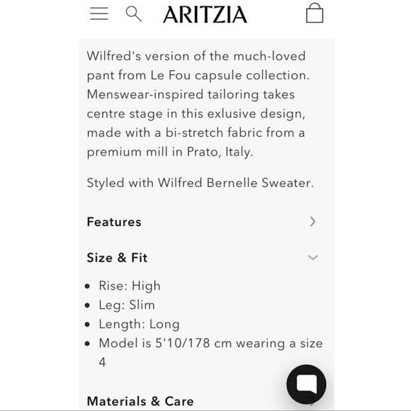 Wilfred Le Fou Laure Pant Maroon Color “Truffle” High Rise Work Business Pant 6 - Picture 5 of 11